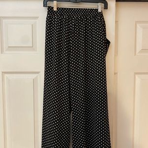 Black polka dot pants
